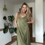 Aura dress Deep green