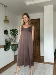 Aura dress Mocha brown
