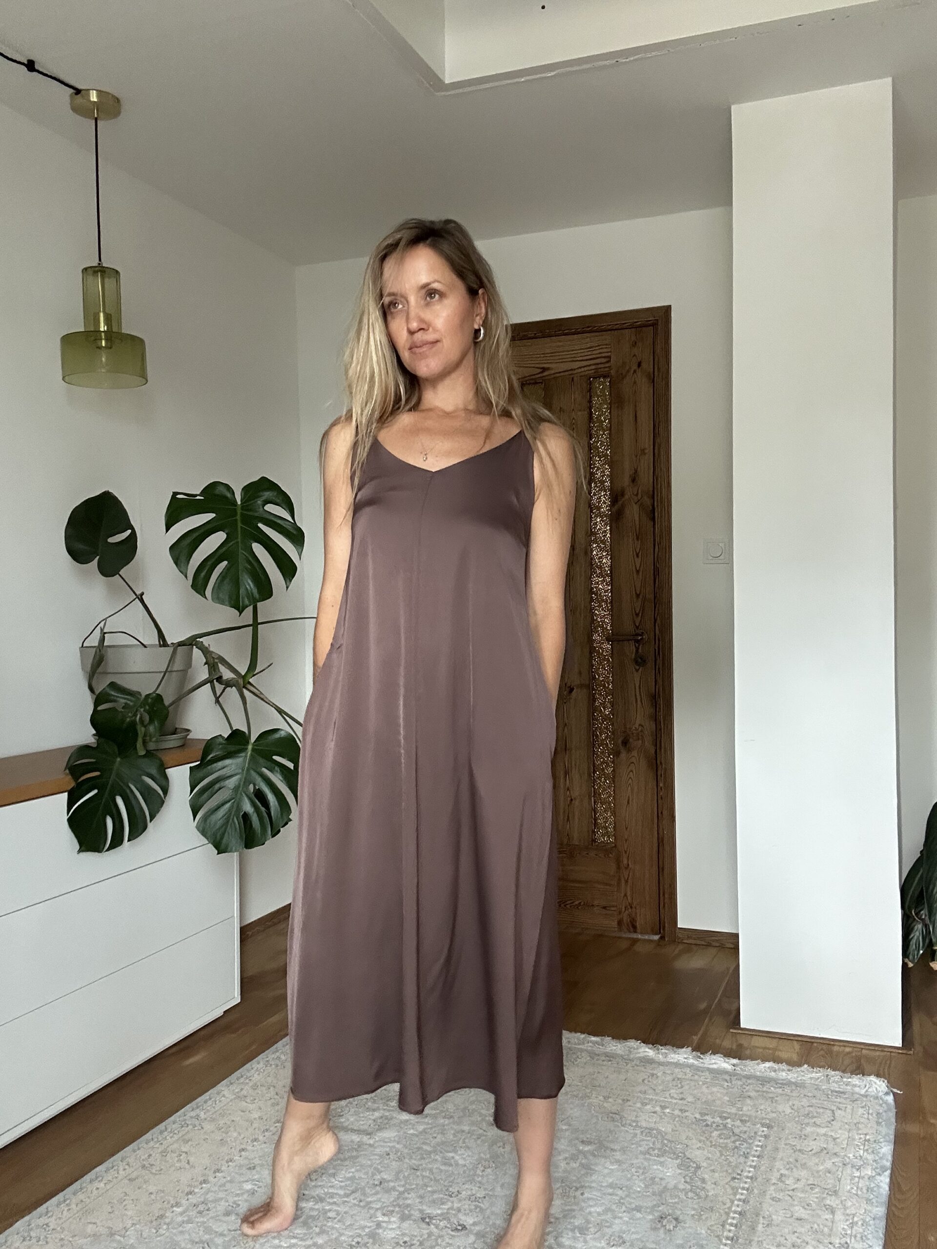Aura dress Mocha brown
