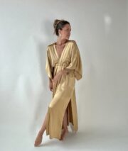 Luna maxi Dress in Gold