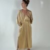 Luna maxi Dress in Gold - Image 3