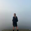 Luna linen short dress in black - Image 3