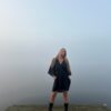 Luna linen short dress in black - Image 5