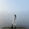 Luna linen short dress in white - Image 4