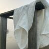 Luna linen short dress in white - Image 5