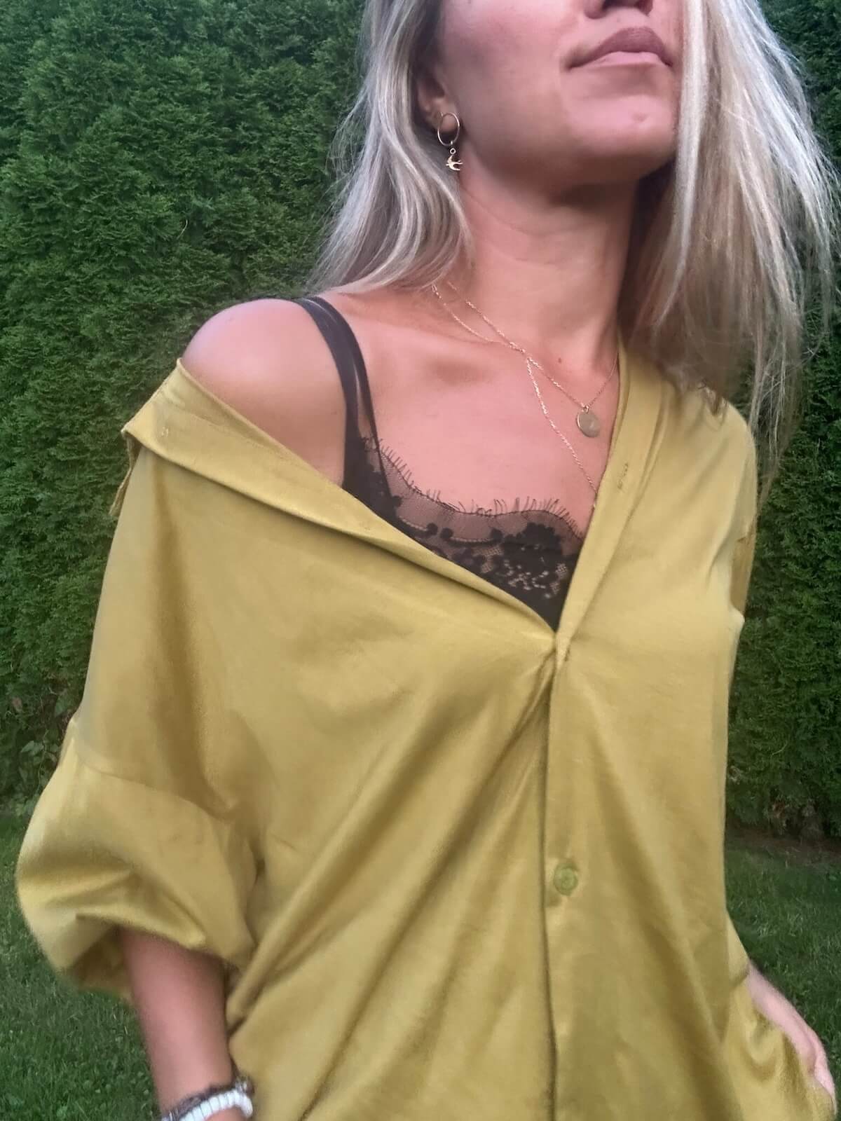 Lounge sätestatud sinep roheline Lounge set in mustard green