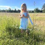 Aura girls dress Sky blue
