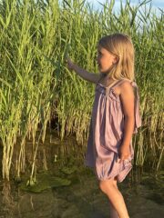 Aura girls dress Dusty lilac