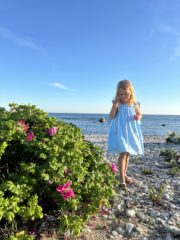 Aura girls dress Sky blue - Image 2