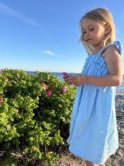 Aura girls dress Sky blue - Image 3